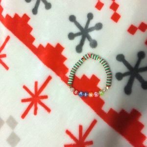 Christmas Grinch handmade bracelet
